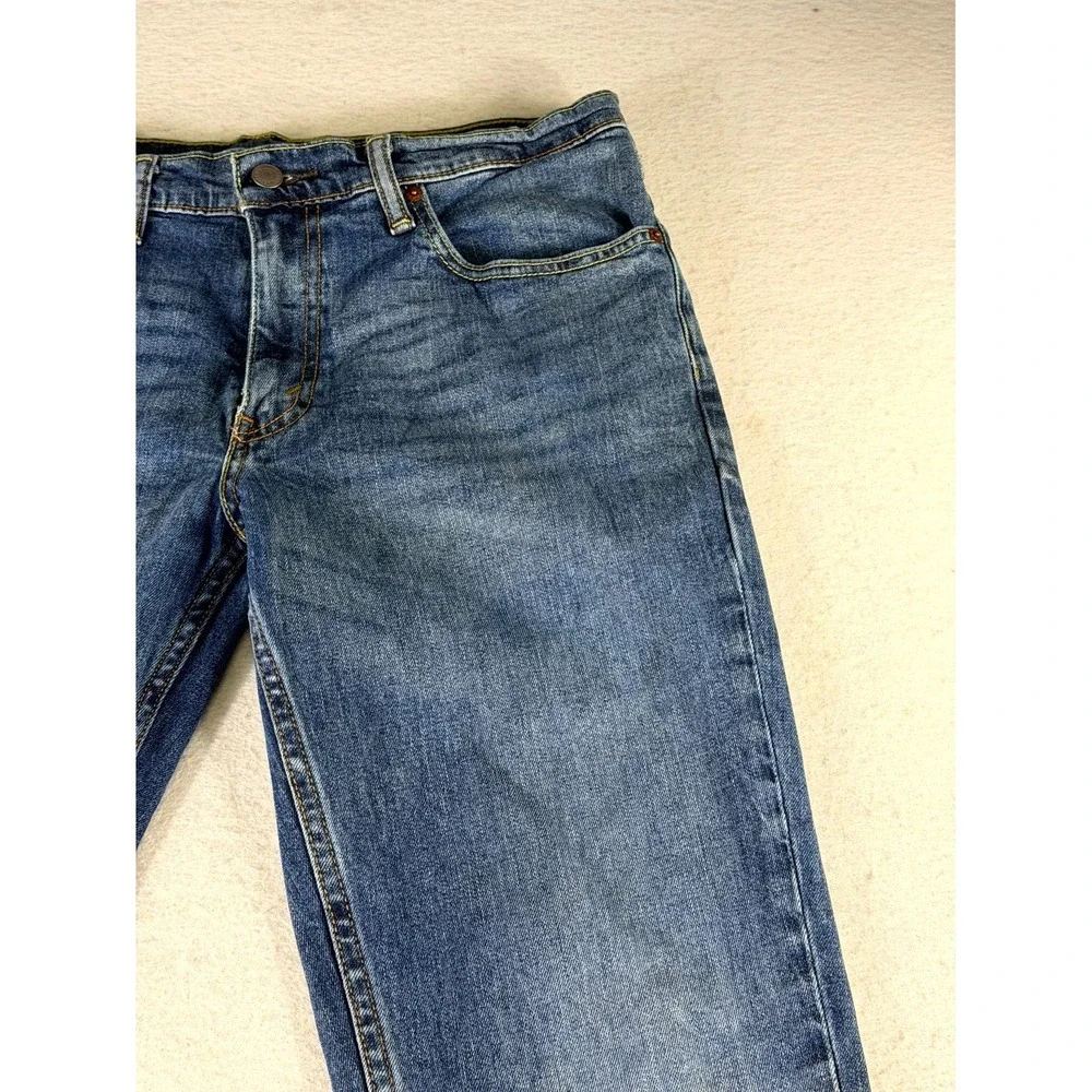 Levi's 511 Jeans Men 34x32 Blue Denim Medium Wash Streetwear Grunge Straight Leg